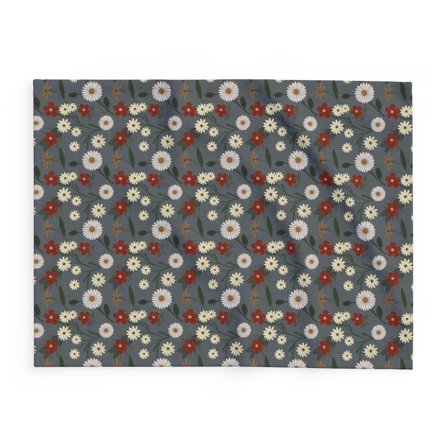 Arctic Fleece Blanket- Daisy Grey