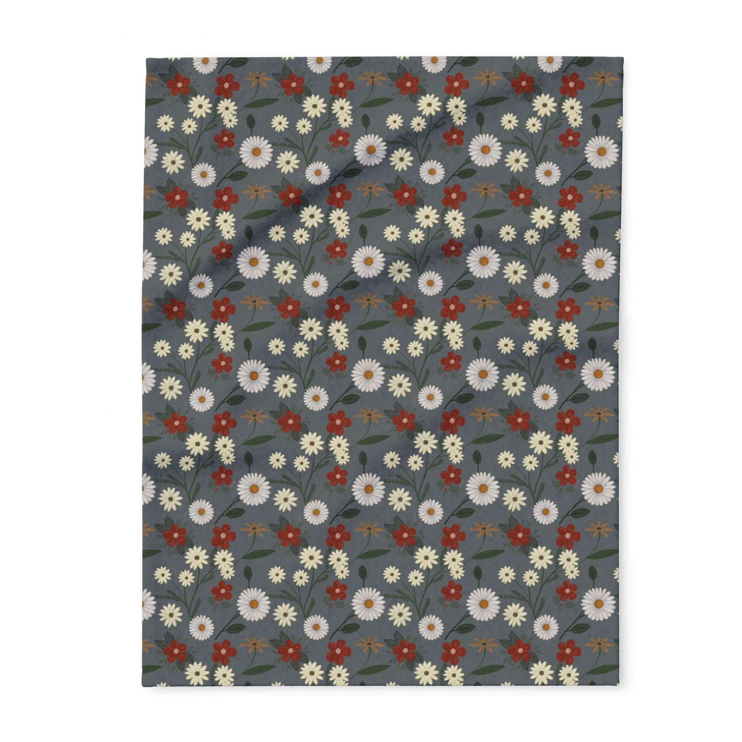 Arctic Fleece Blanket- Daisy Grey